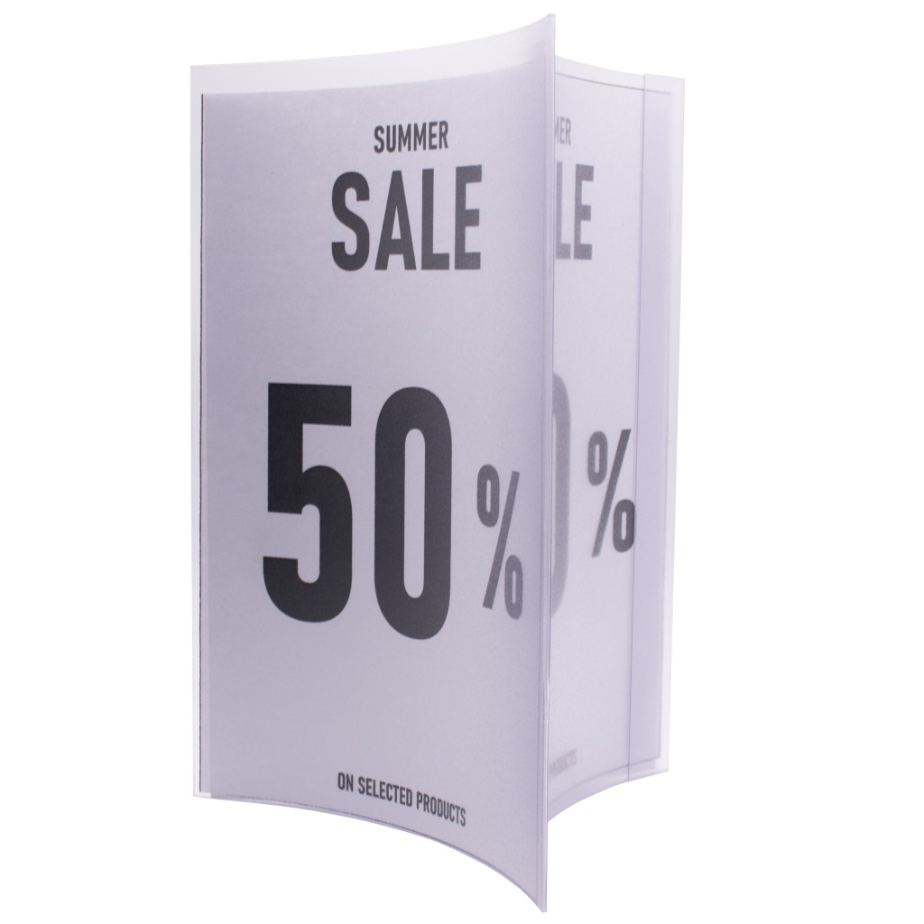 PORTAMENSAJE PRISMA A4 PVC...