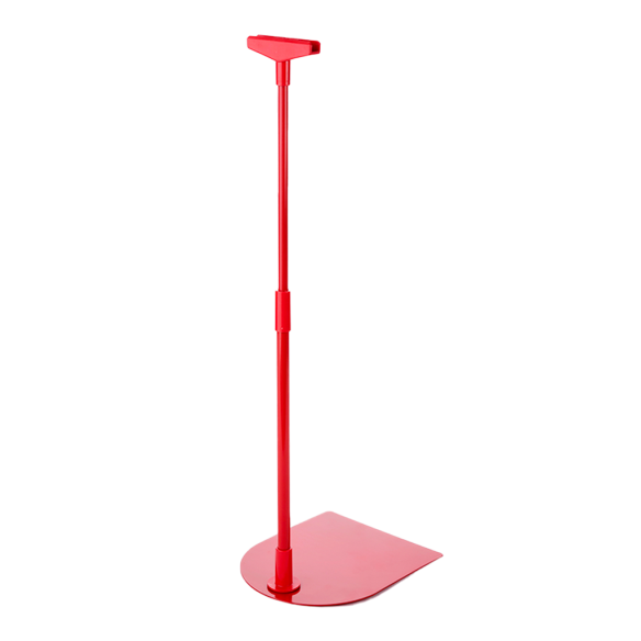 PORTACARTELES DE PIE TELESCÓPICO BASE METÁLICA 300/600 MM