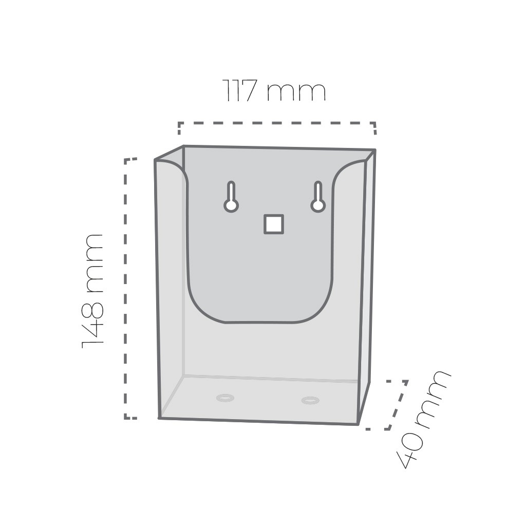PORTA-FOLHETOS DE PAREDE 2