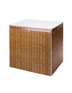 Mesa Expositora CUBEplex ® Textura Mimbre | Expositores de Producto