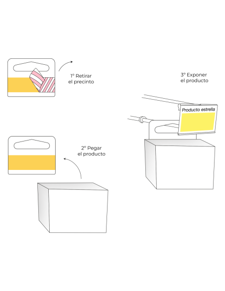 Colgador Blíster con Adhesivo | Expositores de Producto
