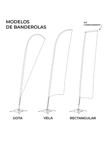 Estructura para Banderolas (Fly banner) | Expositores de producto